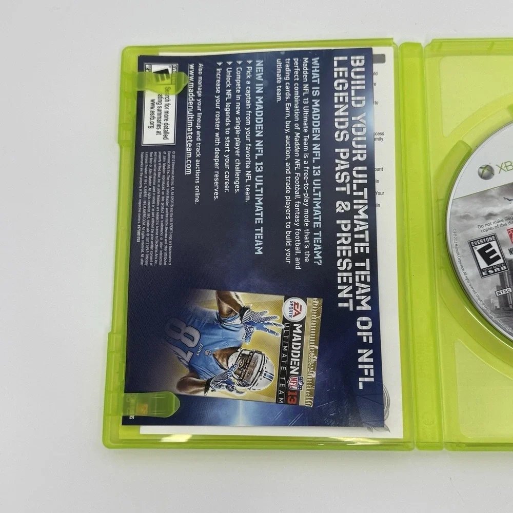 Madden NFL 13 (Microsoft Xbox 360, 2012) CIB Tested Working